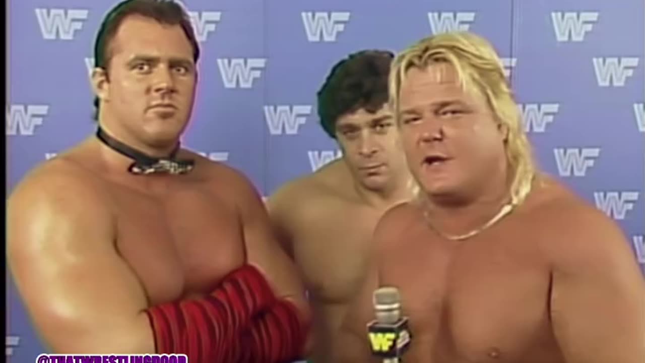 interview before WRESTLEMANIA III MARCH 29, 1987-with dream team of Brutus beefcake & Greg valentine