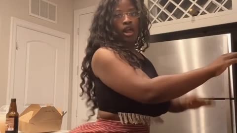 MEAT EATER IN THE KITCHEN.