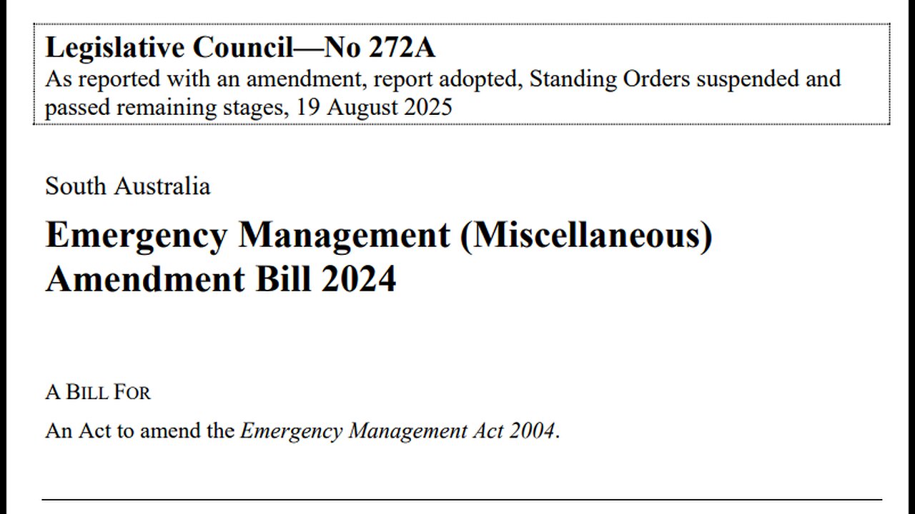 🚨 Farmer Briefing: Emergency Management (Miscellaneous) Amendment Bill 2024 (SA)