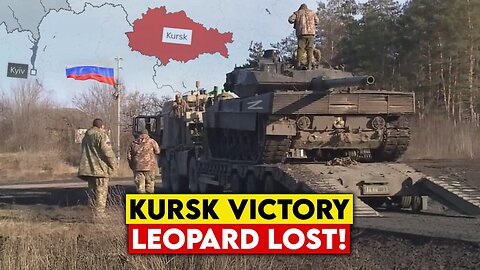 Kursk Breakthrough—Russia Seizes NATO’s Million-Dollar Leopard Tank as Battlefield Trophy!