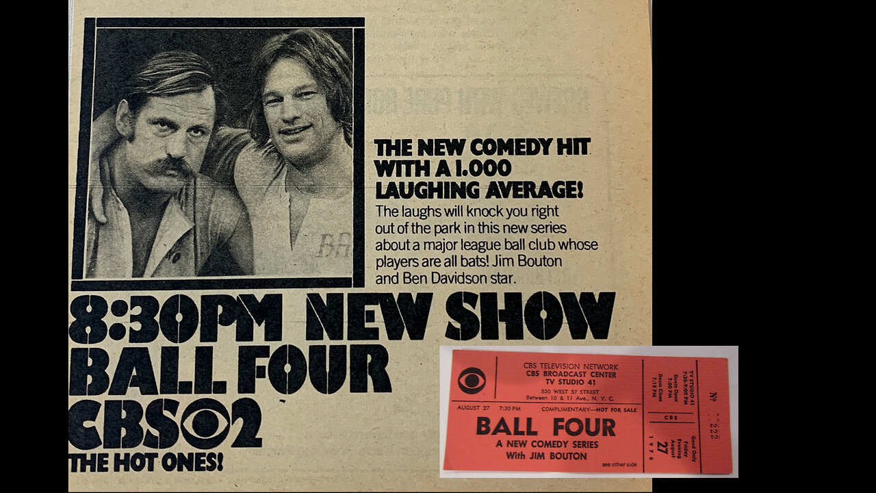 October 27, 1976 - 'Ball Four' with Jim Bouton (Audio from TV)