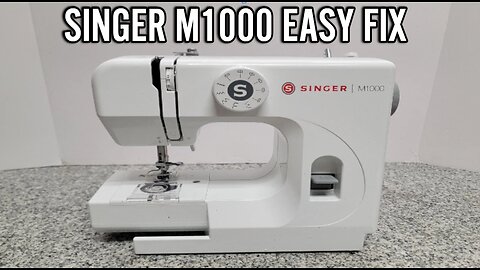 Singer M1000 sewing machine not catching thread (bobbin)