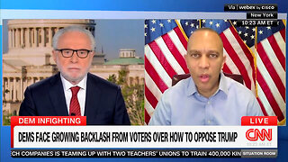 BUT TRUMP! Hakeem Jeffries Refuses To Condemn Violence Against ICE Agents