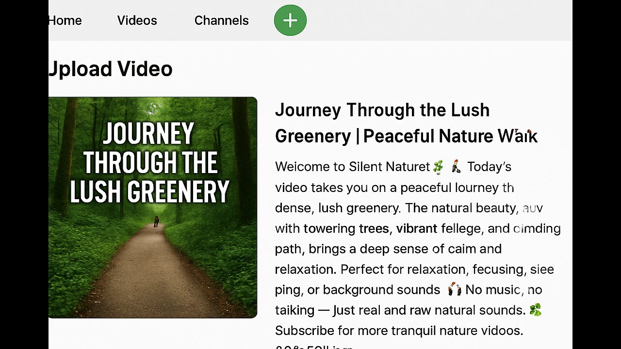 "Peaceful nature journey| Greenery & Scenic walk Ambience"