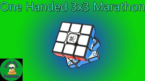 One Handed 3x3 Marathon