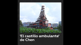 Granjero chino construye a mano una torre de 10 pisos que desafía la gravedad
