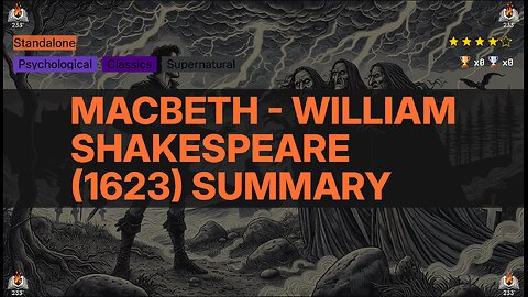Macbeth - William Shakespeare (1623) Summary