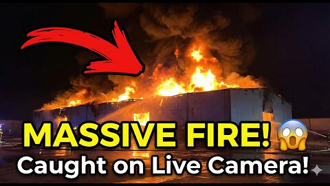 MASSIVE FIRE Erupts: Shocking Raw Footage Caught on Camera! 😱