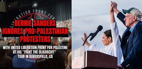 Pro-Palestine Activists Disrupt A Speech By Bernie Sanders In Bakersfield, California