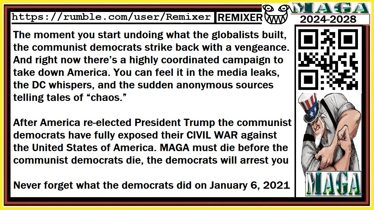 the moment you start undoing what the globalists built