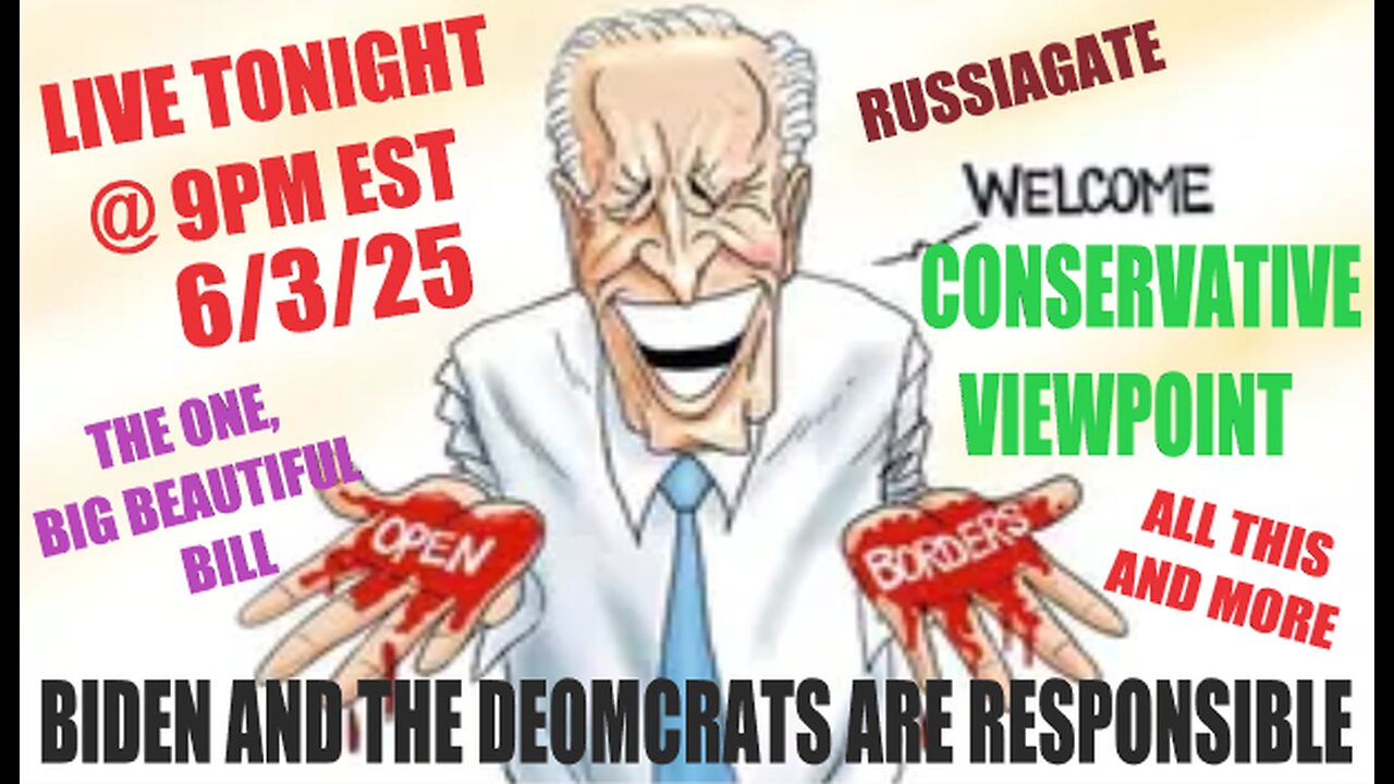 THE BLOOD OF EVERY AMERICAN SPILT IS ON BIDEN AND THE DEMOCRATS!! TONIGHT, LIVE AT 9PM EST.