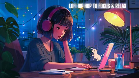 Lofi x Hip Hop 🌙 Midnight Focus Vibes to Calm Your Mind