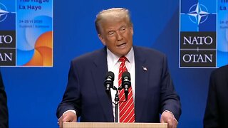 President Donald Trump delivers speech at NATO World Leaders Meeting - June 25, 2025