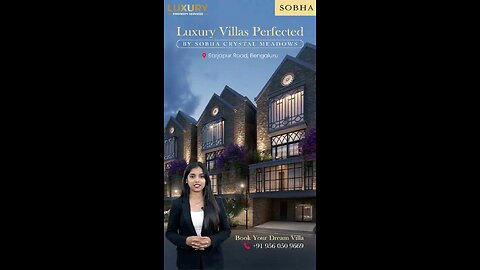 🏡 Sobha Crystal Meadows – Ultra-Luxury Quadruplex Villas in Sarjapur, Bengaluru