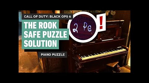 Call of Duty - Black Ops 6 - The Rook Safe Code - Piano Puzzle Guide
