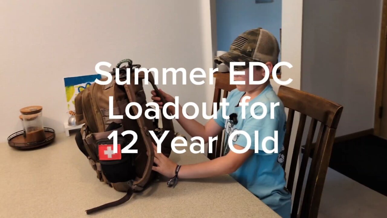 Summer EDC Loadout for 12 Year Old