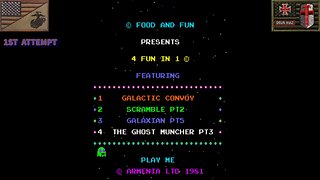HI-Score Conquest: "4 Fun In 1: Galactic Convoy" (Arcade - 1981) [NA Version]