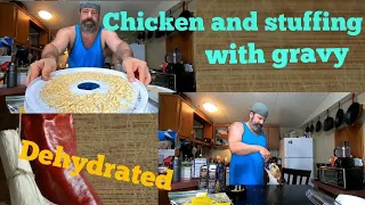 Dehydrated Chicken and stuffing with gravy $1.75 per serving