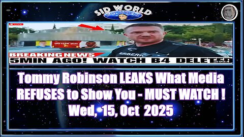 Tommy Robinson LEAKS What Media REFUSES to Show You - MUST WATCH !