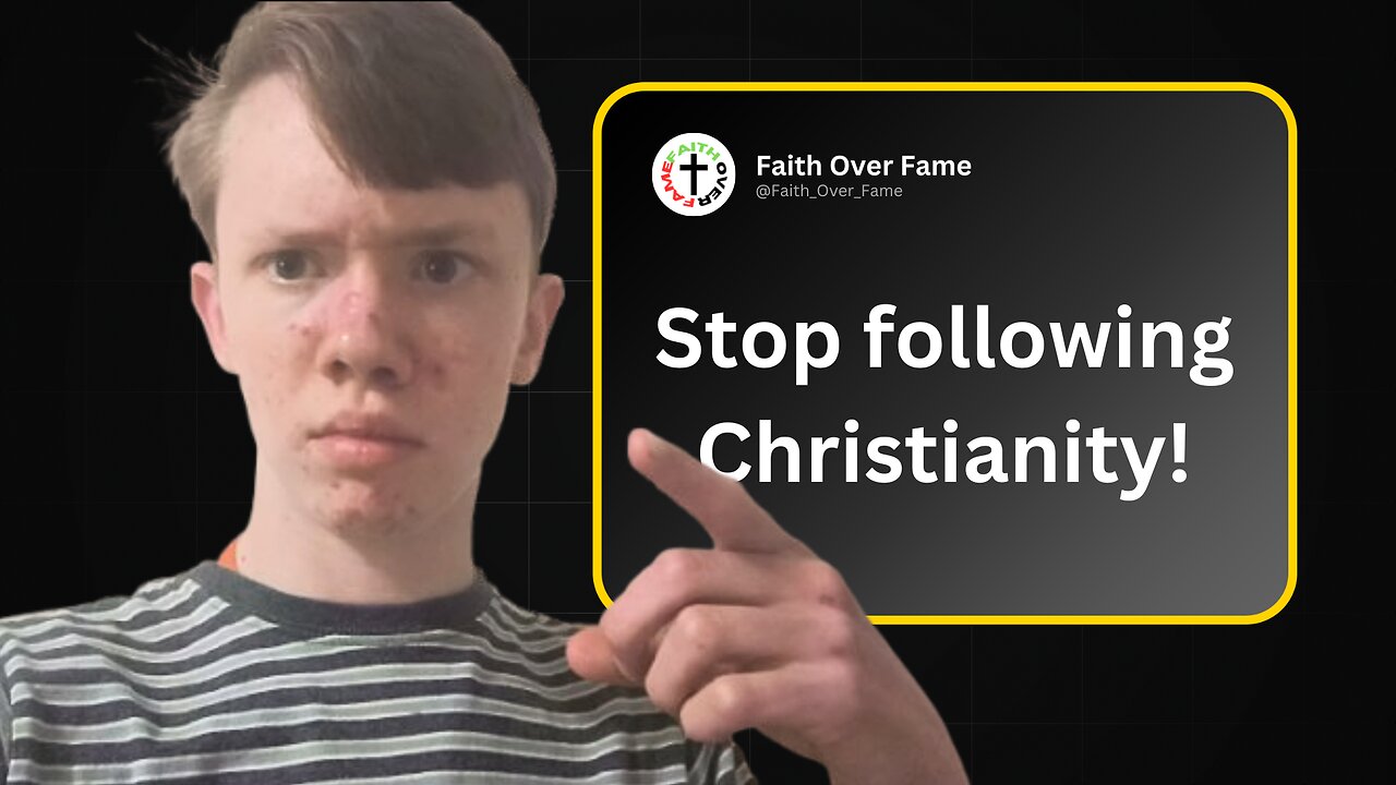 I’m done following Christianity…
