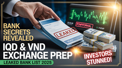 IQD & VND Exchange Prep Revealed | Leaked Bank List Shocks Investors 💥 IQD Today News