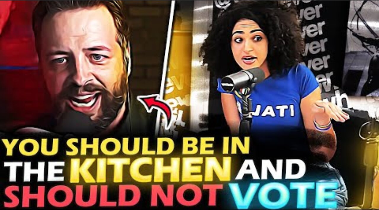 VOTING debate takes DRASTIC turn when UNHINGED Feminist tries to CHALLENGE Andrew