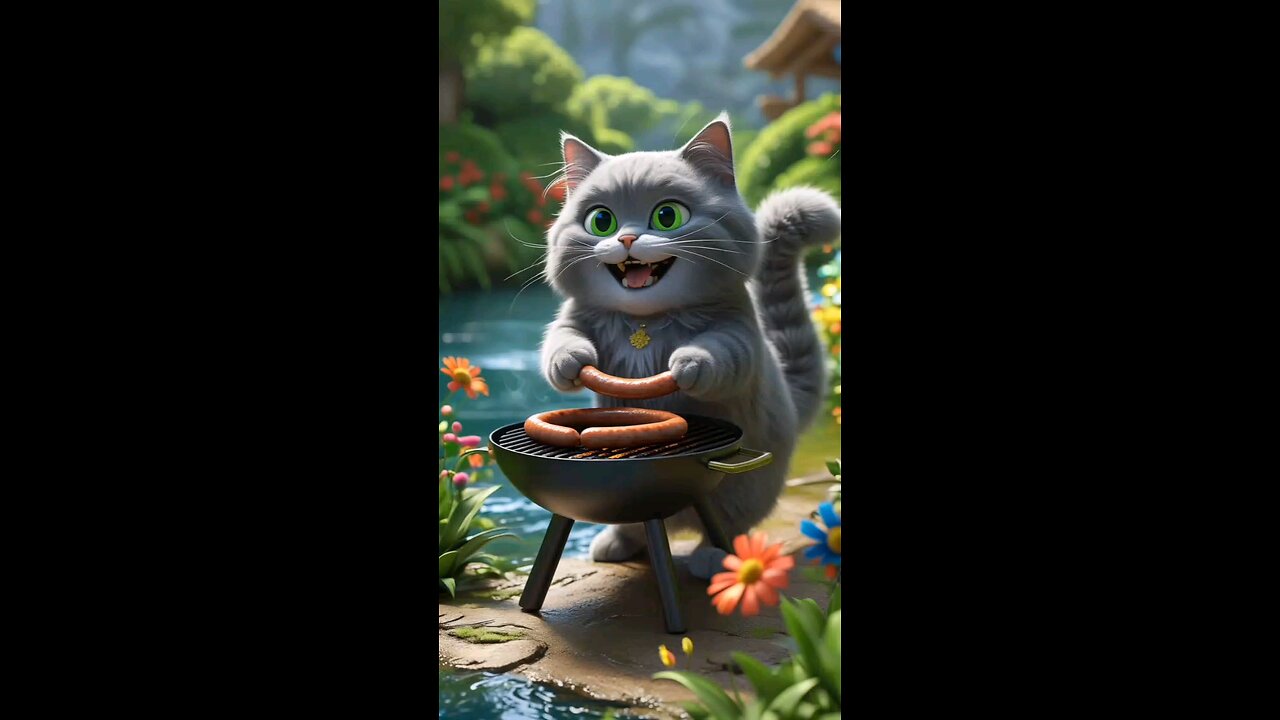 cat cooking 🔪🍳🍳