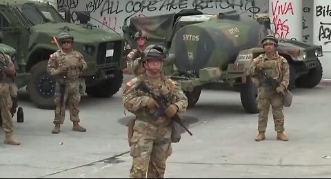 Democrat Maxine Waters are accosting the National Guard as they keep federal property in Los Angeles