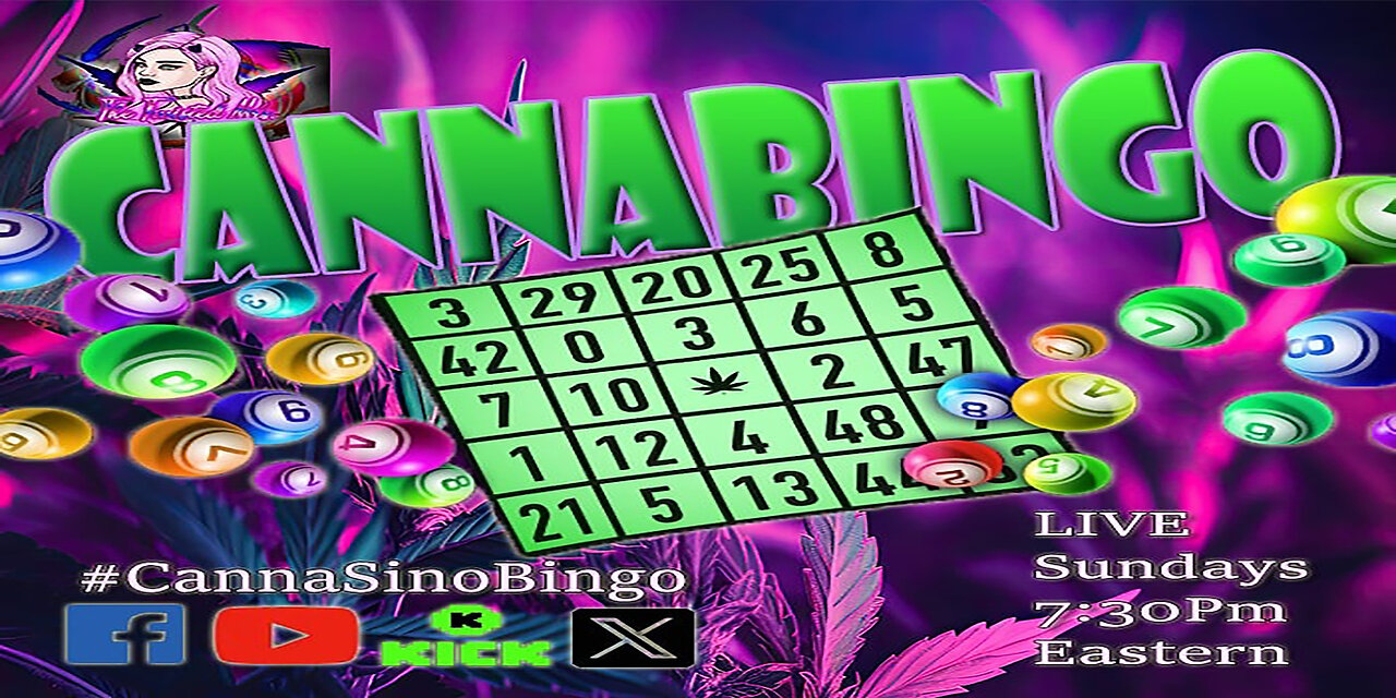 #CannasinoBingo Sundays 7:30pm Eastern Time