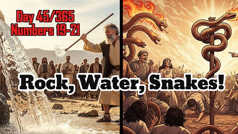 Day 45/365 - Water from Rock | Snakes attack Israelites #bible #numbers
