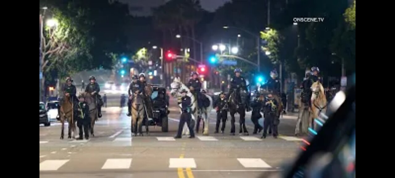 MOUNTED FORCES IN L.A.