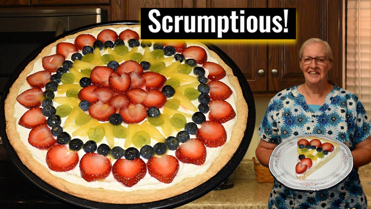 Irresistible Fruit Pizza with a Perfect Homemade Crust, Easy Recipe, Inspirational Thought