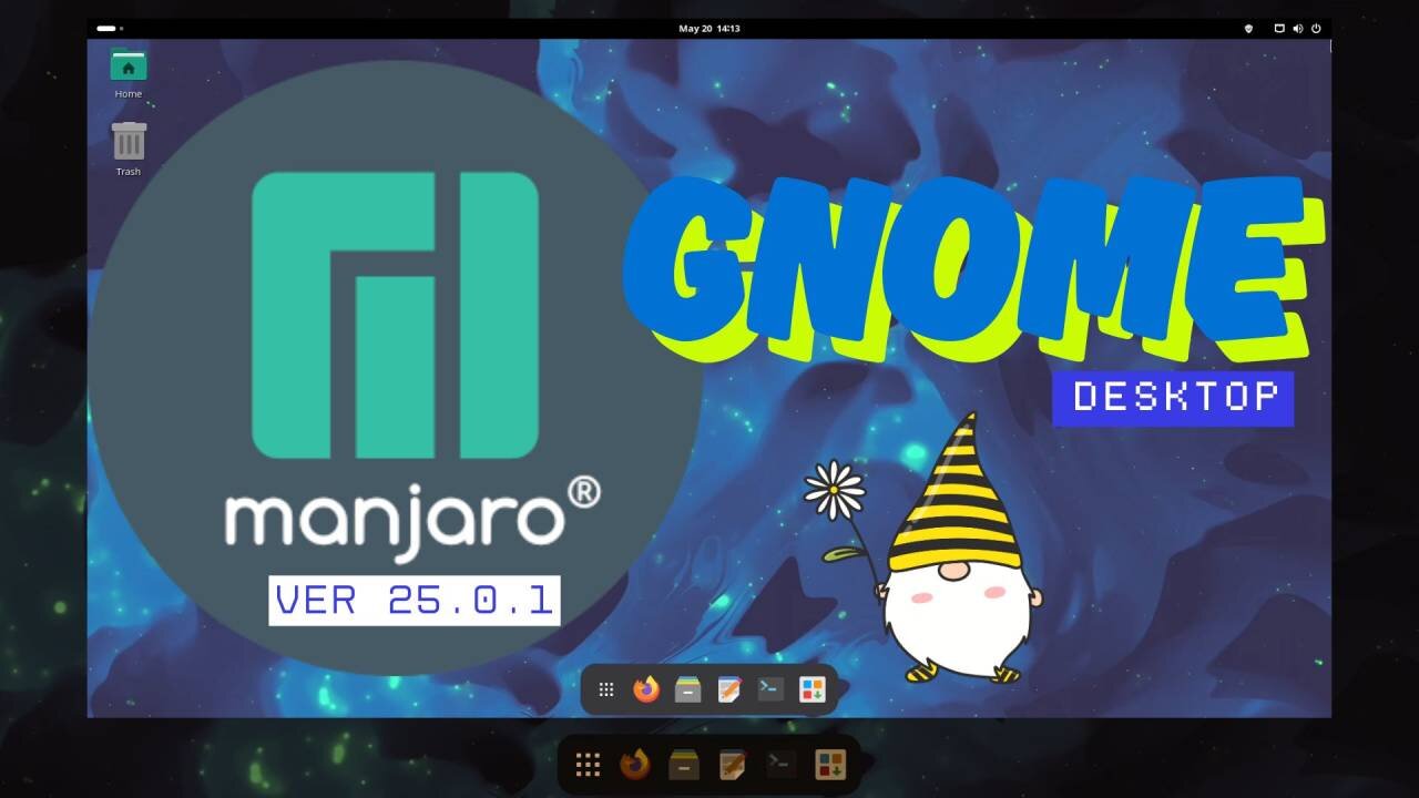 OS - Manjaro Linux 25.0.1 Gnome desktop