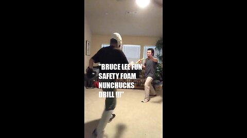 BRUCE LEE FUN SAFETY FOAM NUNCHAKU DRILL