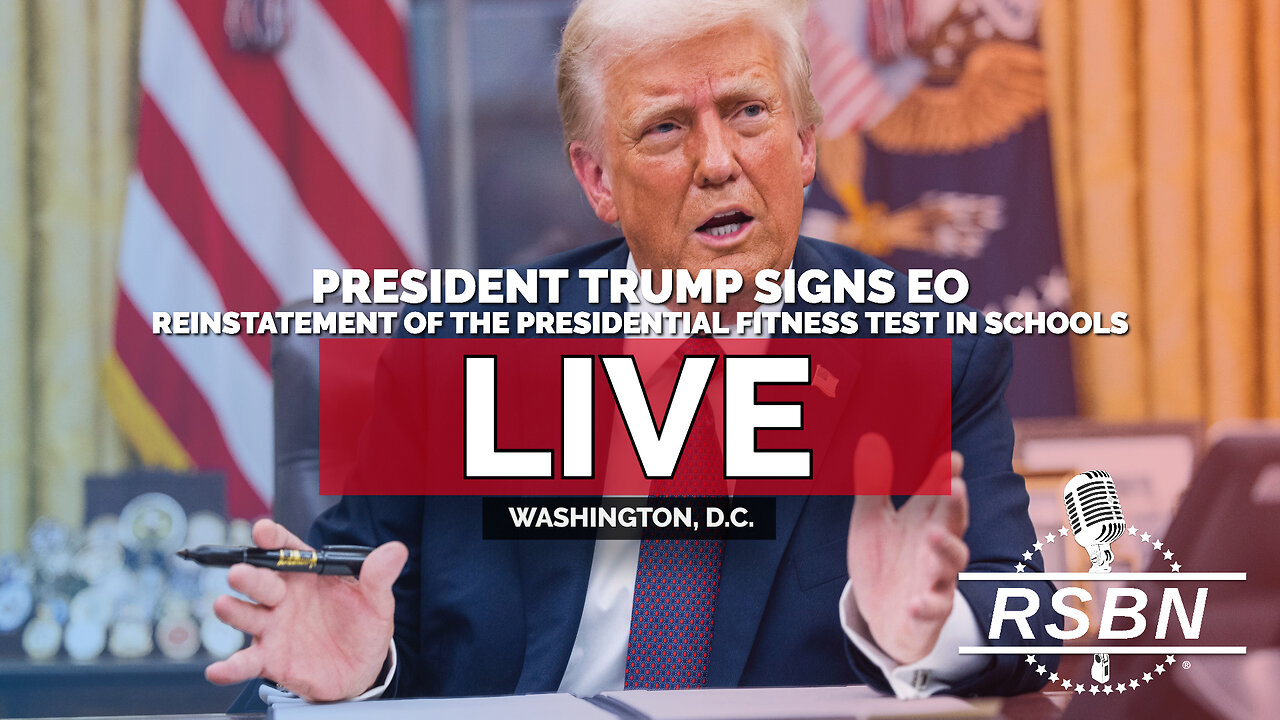 LIVE REPLAY: President Trump Signs EO to Reinstate the Presidential Fitness Test in Schools - 7/31/25