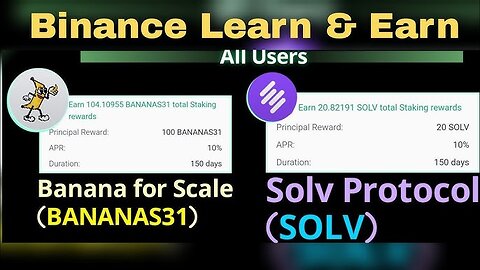 Binance Learn & Earn || Banana for Scale || Solv Protocol (SOLV) || Quiz Answers Today