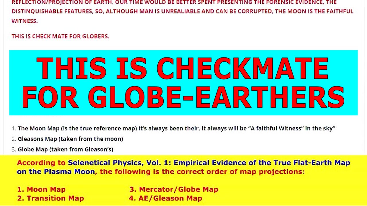 Ordinary Flat-Earthers Verify Lunar True Flat-Earth Map while Eric Dubay and David Weiss Keep Silent