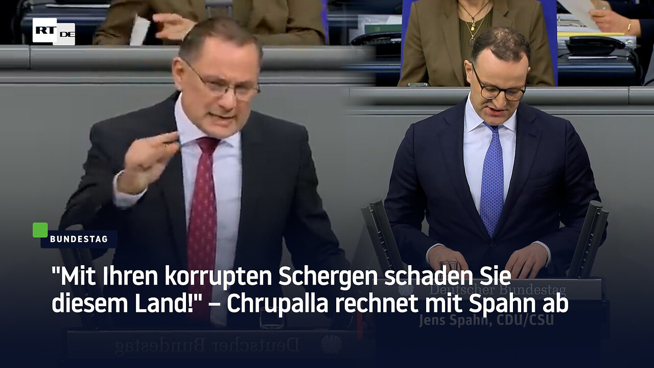 Mit Ihren korrupten Schergen schaden Sie diesem Land! – Chrupalla rechnet mit Spahn ab