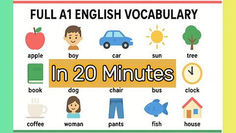 Full A1 english Vocabulary (english-spanish) by chapter with images