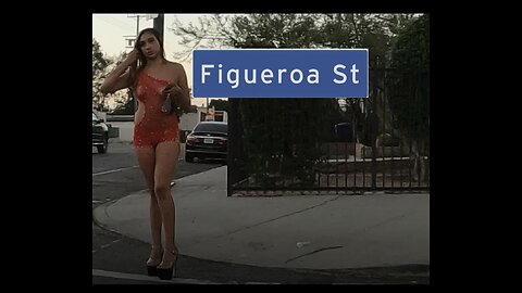 Evening Summer walk in South Los Angeles, California