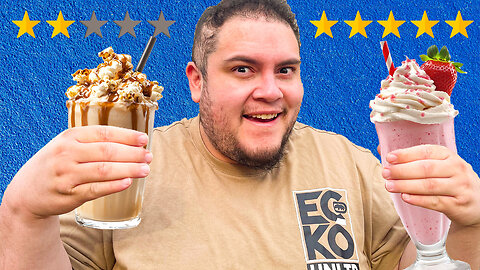 Rating EVERY Fast Food Milkshakes in my City!