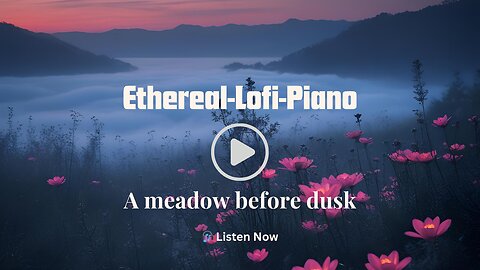 A Meadow Before Dusk – Tranquil Lofi Piano with Evening Vibes