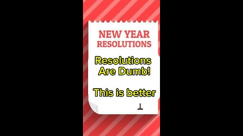 New Years Resolutions?