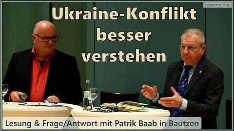📢🔝🎯Ukraine-Konflikt besser verstehen. Lesung und Frage / Antwort. Patrik Baab.