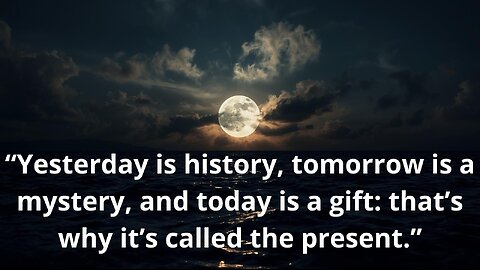 Only Today Exists