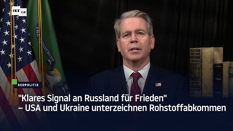 "Klares Signal an Russland für Frieden" – USA und Ukraine unterzeichnen Rohstoffabkommen
