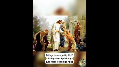 Friday, January 09, 2026 Friday after Epiphany #faith #readings #epiphany2026