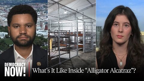 "These People Are Being Caged": Rep. Maxwell Frost on Visiting "Alligator Alcatraz" Immigrant Jail