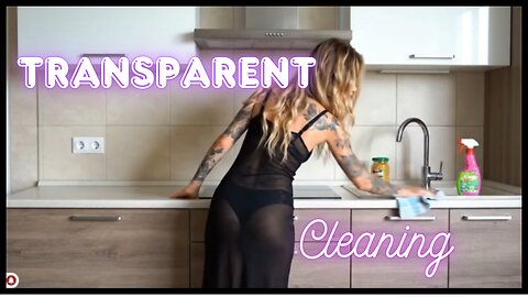 4k Transparent Kitchen Cleaning Try on Haul clean with me