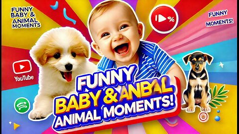 Hilarious Baby & Animal Moments | Cute & Funny Baby and Pet Videos